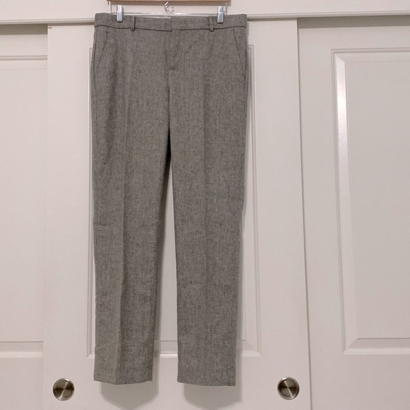 Banana Republic Wool blend Warm Lined Straight Leg trouser Soft Gray - Picture 2 of 14